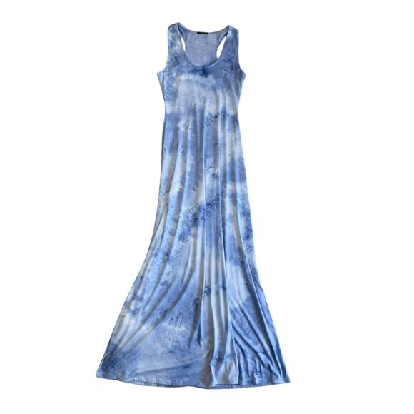 West Kei Blue Tie Dye Tank Maxi Dress Small - Picture 7 of 14